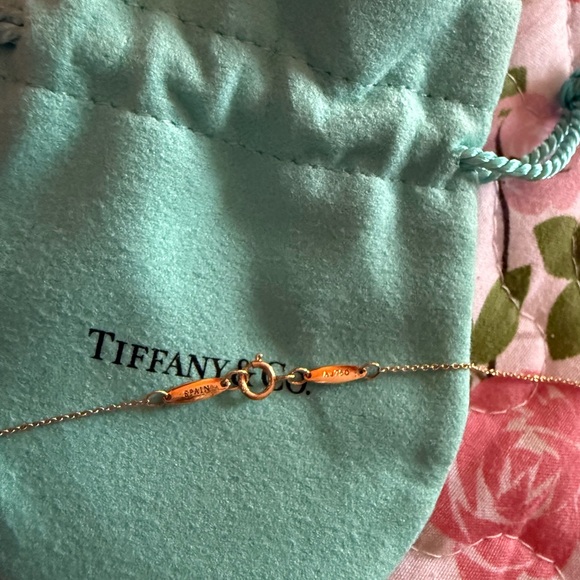 π©΅Tiffany & Coπ©΅ 18k Open Heart Elsa Peretti necklace NOT HEART - Picture 7 of 8